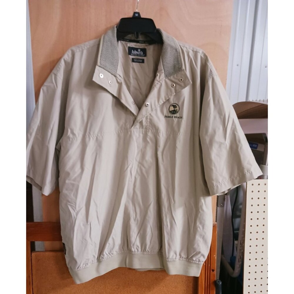 Ashworth Weather Systems Wind Resistant Short Sleeve Light Weight Coat Jacket La